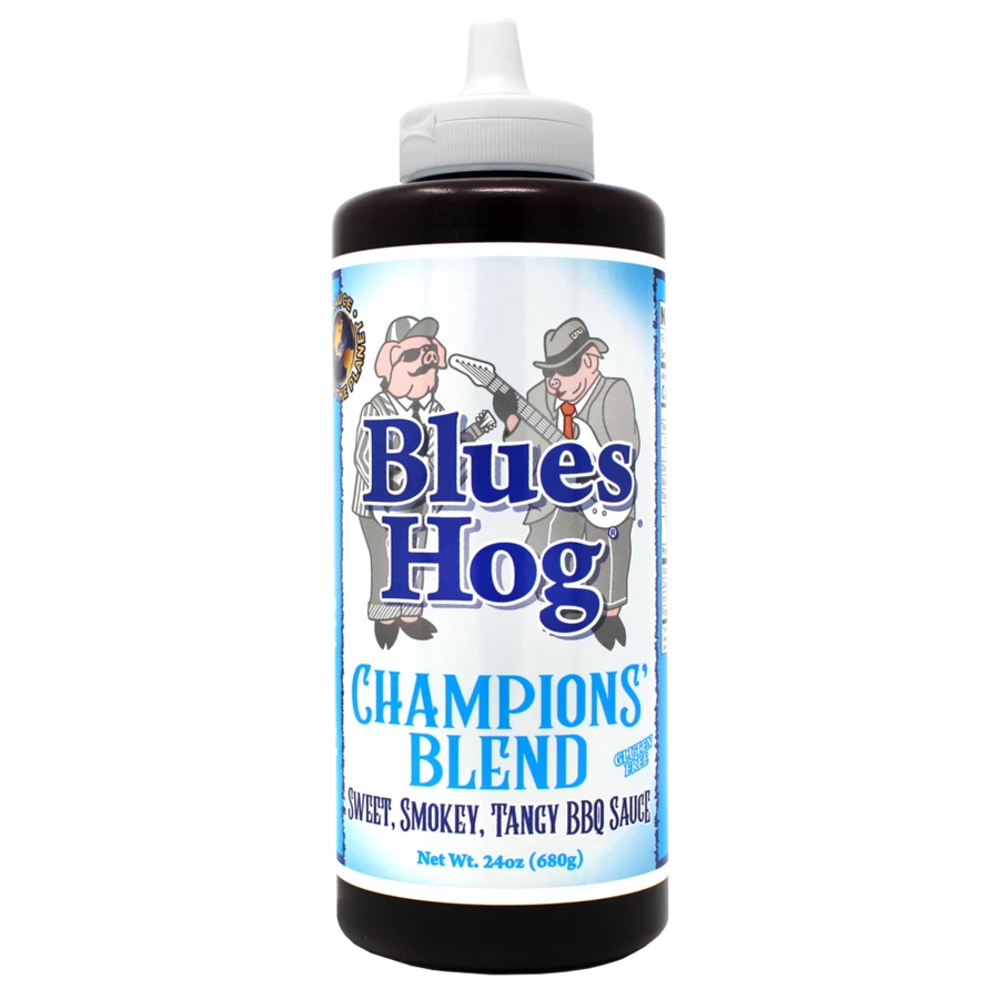Blues Hogs Champions Blend BBQ Sauce Squeeze Bottles 700ml 3 Blues Hogs Champions Blend BBQ Sauce Squeeze Bottles 700ml