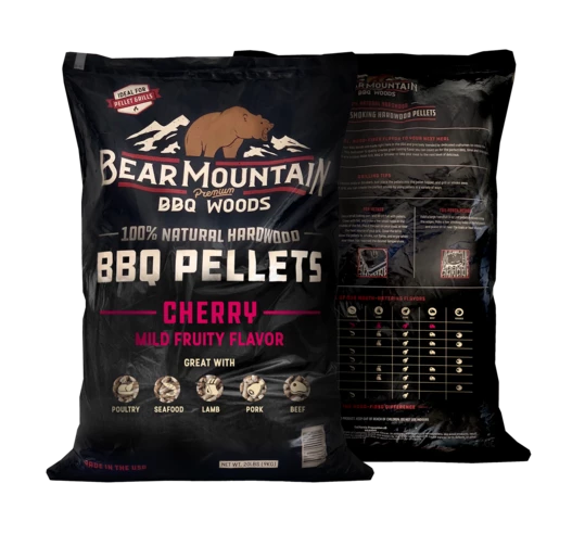 Bear Mountain Cherry BBQ Craft Blends Wood Pellets 9KG 3 Bear Mountain Cherry BBQ Craft Blends Wood Pellets 9KG