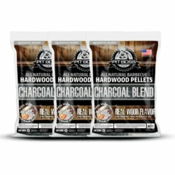 Pit Boss Charcoal Blend Wood Pellets 9KG 3 Stk