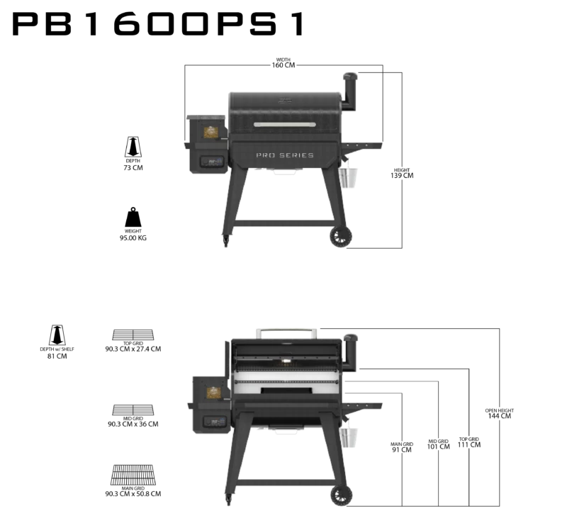 Pit Boss Pro Series II 1600 Wood Pellet Grill 11 Pit Boss Pro Series II 1600 Wood Pellet Grill - Bilde 9