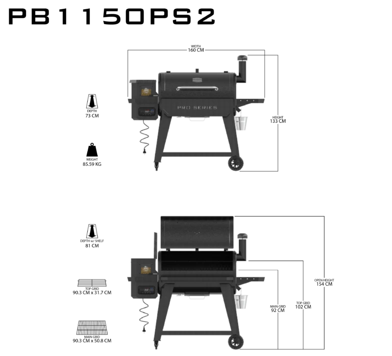 Pit Boss Pro Series II 1150 Wood Pellet Grill 14 Pit Boss Pro Series II 1150 Wood Pellet Grill - Bilde 12