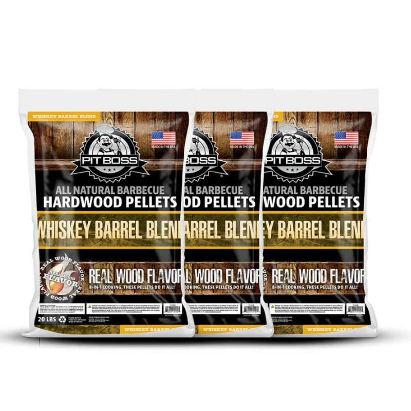 Pit Boss Whisky Barrel Blend Wood Pellets 9KG 3 Stk 3 Pit Boss Whisky Barrel Blend Wood Pellets 9KG 3 Stk