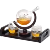 Whiskeykaraffel Globe Med 2 Glass & Flott Brett