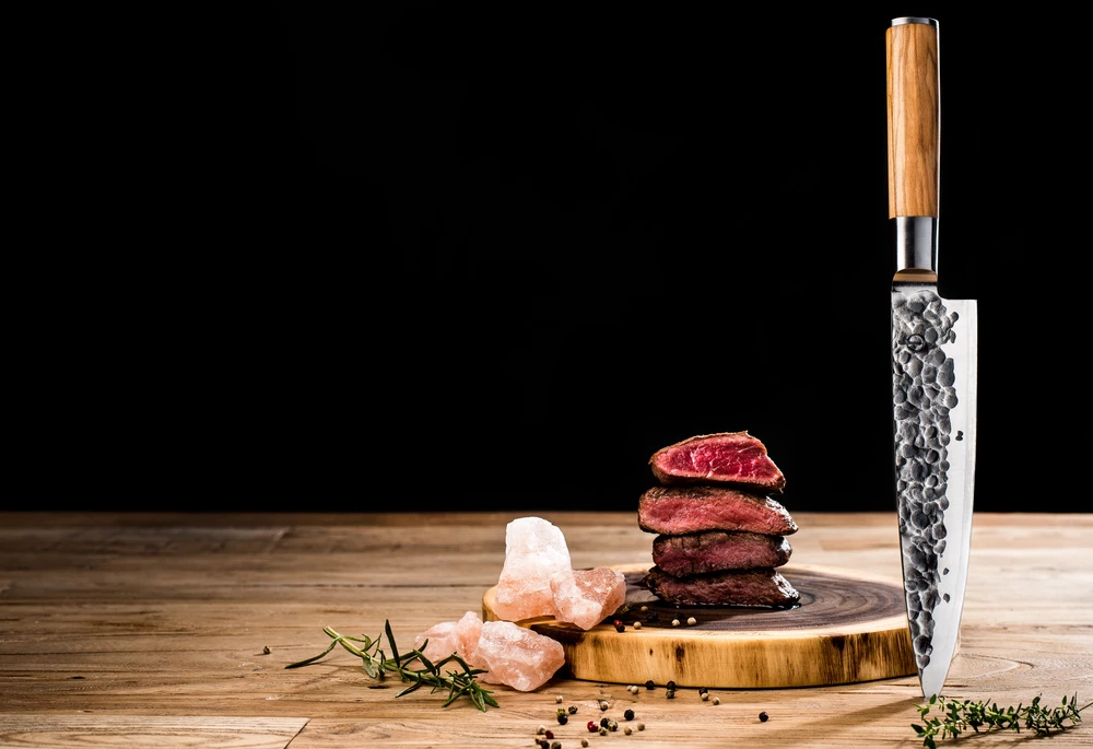 Forged Olive Chef’s Knife 7 Forged Olive Chef’s Knife - Bilde 5