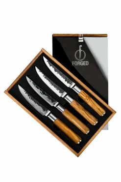 Forged Olive Steak Knives 4 Stk