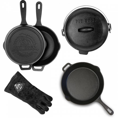 Pit Boss Støpejernsett Med Alt Du Trenger 3 Pit Boss Støpejernsett Med Alt Du Trenger